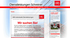 Desktop Screenshot of hrs-dienstleistungen.de