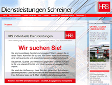 Tablet Screenshot of hrs-dienstleistungen.de